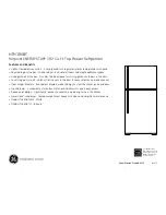 Предварительный просмотр 2 страницы Hotpoint HTH18GBCCC Dimensions And Installation Information