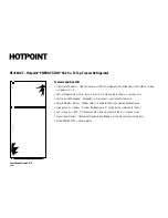 Предварительный просмотр 2 страницы Hotpoint HTJ18GCTSA Dimensions And Installation Information