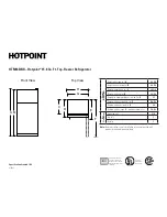 Preview for 1 page of Hotpoint HTM16BBR Specifications