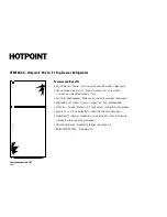 Предварительный просмотр 2 страницы Hotpoint HTM18GCSSA Dimensions And Installation Information