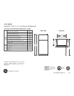 Предварительный просмотр 1 страницы Hotpoint HTN16BBEWW Dimensions And Installation Information