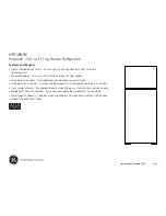 Preview for 2 page of Hotpoint HTN16BBEWW Dimensions And Installation Information