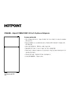 Предварительный просмотр 2 страницы Hotpoint HTN16BBX Dimensions And Installation Information