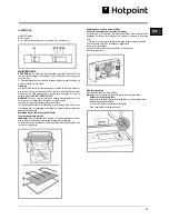 Предварительный просмотр 11 страницы Hotpoint HTN41 Instructions For Use Manual