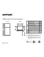 Hotpoint HTR17DBS Dimensions And Installation Information preview