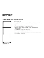 Preview for 2 page of Hotpoint HTR18ABR Specification