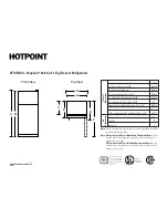 Hotpoint HTS17BCSL Dimensions And Installation Information предпросмотр