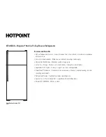 Предварительный просмотр 2 страницы Hotpoint HTS17BCSL Dimensions And Installation Information