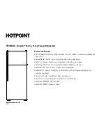 Предварительный просмотр 2 страницы Hotpoint HTS18GBS Specifications