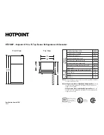 Предварительный просмотр 1 страницы Hotpoint HTS18ICP Specification