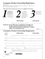 Предварительный просмотр 28 страницы Hotpoint HTS22GBMARCC Owner'S Manual & Installation Instructions