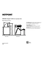 Hotpoint HTWP1400FWW Dimension Manual предпросмотр