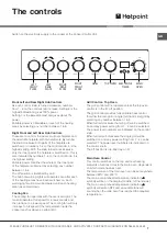 Предварительный просмотр 7 страницы Hotpoint HUE62G S Instructions For Installation And Use Manual