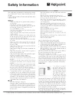 Предварительный просмотр 5 страницы Hotpoint HUI 611 X Instructions For Installation And Use Manual