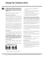 Предварительный просмотр 10 страницы Hotpoint HUI 611 X Instructions For Installation And Use Manual