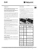 Предварительный просмотр 13 страницы Hotpoint HUI 611 X Instructions For Installation And Use Manual