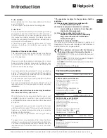 Предварительный просмотр 3 страницы Hotpoint HUI 62 TK Instructions For Installation And Use Manual