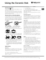 Предварительный просмотр 23 страницы Hotpoint HUI 62 TK Instructions For Installation And Use Manual