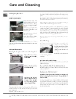 Предварительный просмотр 28 страницы Hotpoint HUI 62 TK Instructions For Installation And Use Manual