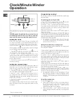 Предварительный просмотр 8 страницы Hotpoint HUI614 K Instructions For Installation And Use Manual