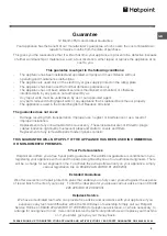 Предварительный просмотр 9 страницы Hotpoint HUL1622 Operating Instructions Manual