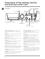 Предварительный просмотр 6 страницы Hotpoint HV7F 140 A Instructions For Use Manual