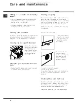 Предварительный просмотр 12 страницы Hotpoint hvl 211 Instructions For Use Manual