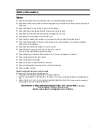 Preview for 7 page of Hotpoint HW150EW Instructions For Installation And Use Manual