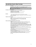 Preview for 19 page of Hotpoint HW150EW Instructions For Installation And Use Manual