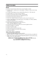 Preview for 10 page of Hotpoint HW150GW Instructions For Installation And Use Manual