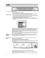 Preview for 14 page of Hotpoint HW150GW Instructions For Installation And Use Manual