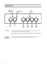 Preview for 10 page of Hotpoint HW160EW Instructions For Installation And Use Manual