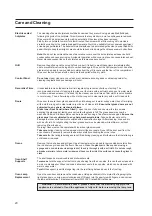 Preview for 20 page of Hotpoint HW160EW Instructions For Installation And Use Manual