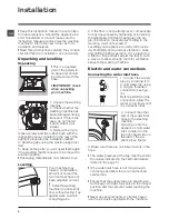 Предварительный просмотр 2 страницы Hotpoint HY6F 1551 Instructions For Use Manual