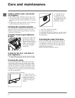 Предварительный просмотр 6 страницы Hotpoint HY6F 1551 Instructions For Use Manual