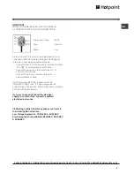 Preview for 3 page of Hotpoint HZ1421 Operating Instructions Manual