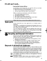 Preview for 15 page of Hotpoint IS31V Instructions For Installation And Use Manual