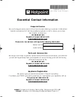 Preview for 20 page of Hotpoint IS31V Instructions For Installation And Use Manual