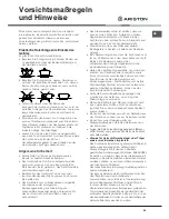 Preview for 69 page of Hotpoint KBT 6412 I IX Operating Instruction