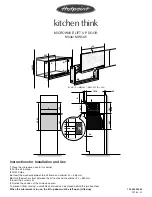 Hotpoint kitchen think MWC45 Option Installation Manual предпросмотр