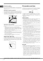 Предварительный просмотр 8 страницы Hotpoint KM 3xxx AA E Operating Instructions Manual