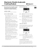 Предварительный просмотр 9 страницы Hotpoint KSD 99 CX S Instructions For Installation And Use Manual