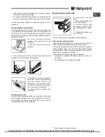 Предварительный просмотр 11 страницы Hotpoint KSO53CX S Operating Instructions Manual