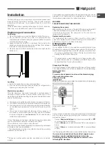 Предварительный просмотр 5 страницы Hotpoint LAG85 Series Operating Instructions Manual