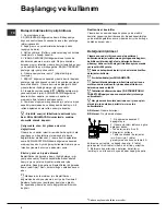 Предварительный просмотр 6 страницы Hotpoint LBF 52 Operating Instructions Manual