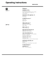 Preview for 13 page of Hotpoint LBF 52 Operating Instructions Manual