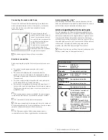 Предварительный просмотр 15 страницы Hotpoint LBF 52 Operating Instructions Manual