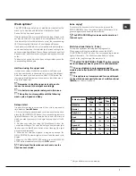 Preview for 7 page of Hotpoint LFF 8214E Operating Instructions Manual