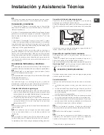 Предварительный просмотр 19 страницы Hotpoint LFF 8M116 Operating Instructions Manual