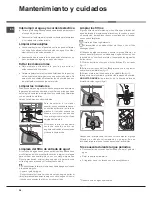 Предварительный просмотр 28 страницы Hotpoint LFF 8M116 Operating Instructions Manual